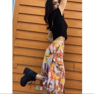 Da Nang Vintage, Color Block Midi Skirt